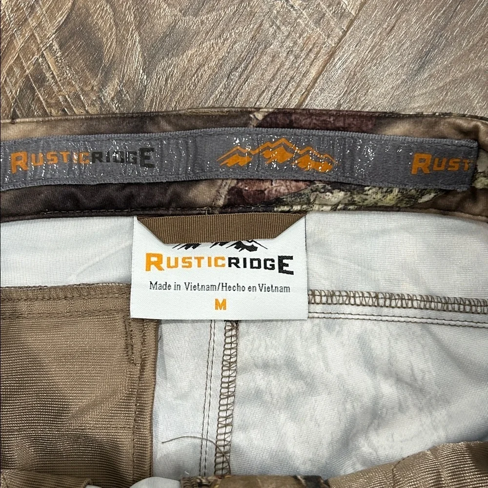 Rustic Ridge Youth Scent Stop Hunting Pants Sz Medium Mossy Oak Adjustable waist
